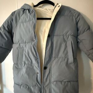 Stylish Kids Light Blue Puffer Coat